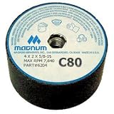 ABRASIVE STONE CUP, 4x 2x 80 GRIT