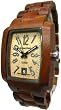 Tense Mens Solid Sandalwood Day Time Hypoallergenic Watch J8102S Light Face