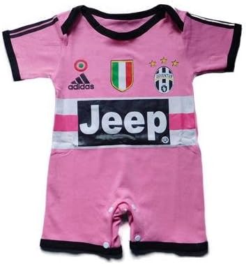 DIY Designs Juventus Baby Soccer for 4-8 months (Romper Pink)
