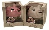 The Digi-Piggy Digital Coin Counting Bank - 2 Pack (1 Pink and 1 White)