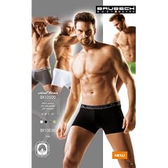 3x Brubeck Herren `Smooth Skin ShortBox Boxer Shorts Slips nahtlos NEU 2011/2012 ( Herren Unterw�sche Sport Funktionsw�sche shorts `PerfectFit Premium Qualit�t)