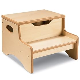 Kid Friendly Stash 'n Step Stool