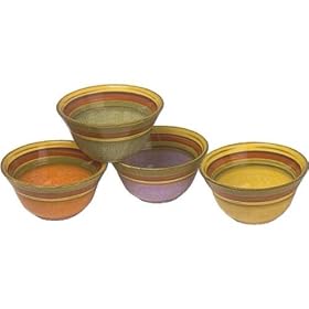 Terra Toscana Set of 4 Soup Bowls by Clay Art