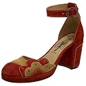 Fly London Womens DALLY Red Suede/mustard P141164004 6 UK