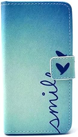 L70 Case, LG Optimus L70 Case Gift_Source [Slim Fit] Folio Leather Stand [Wallet] Shell Cover with Card Holder Compatible with LG Optimus L70 [Smile] ,Sent Screen Protector + Stylus Pen