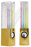 Leading Edge: Water Dancing Speakers - Gold Color