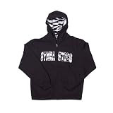 Girls/Adult Sweatshirt Gymnastics ZIPPER Hoodie Black w/ Fur Lined Hood