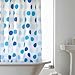 Read Hookless Shower Curtain in Blue Spots Details Hookless Shower Curtain in Blue Spots