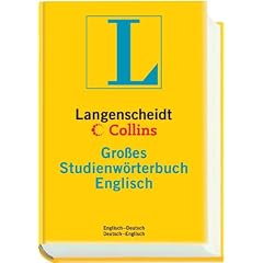 Langenscheidt Collins Gro�es Studienw�rterbuch Englisch (Neubearbeitung): Englisch - Deutsch / Deutsch - Englisch. Rund 315.000 Stichw�rter und Wendungen
