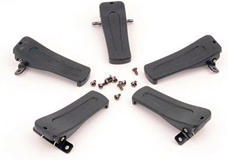 Atwobic 5Pcs Belt Clip Clamp Replacement for Baofeng Radio H777 Bf-666s Bf-777s Bf-888s Bf-999s
