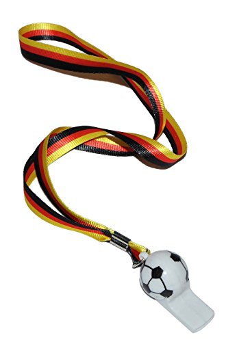 Fanartikel, Fanset Deutschland EM, WM, Fanpaket zur Europameisterschaft 2016, Schminke, Fahnen, Brille, Pfeife, Hut, Autofahne, Bandana, Tattoos, Fingernägel, Caxirola … (Pfeife)