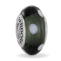 Pandora Murano Glass Black with White Polka Dots Charm