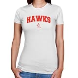 NCAA Hartford Hawks Ladies White Logo Arch Slim Fit T-shirt