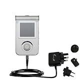 International Wall / AC Charger for the Samsung Yepp YP-T7JZ - Gomadic Brand w/ TipExchange Technology