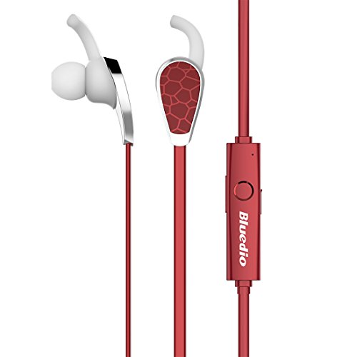 Bluedio N2 Music Bluetooth stereo headset/headphones BT4.1 Bulit-in Mic wireless earbuds/earphones (Red)