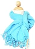 Celebrity Style Summer Cotton Scarves / Wraps - Turquoise