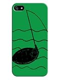 Musical Note Hard Back Shell Case / Cover for Iphone 5 and 5s - Green