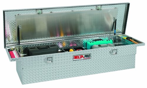 Delta Pro PAC1357000 Full Size Bright Aluminum Low-Profile Single Lid Crossover Truck Box