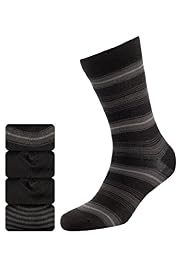 4 Pairs of Autograph Modal Blend Striped Socks
