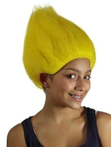 My Costume Wigs Women's Yellow Troll (Yellow) One Size fits all