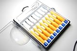 U-Bop Ergonomic 10 Piece Toolkit [Philips + PH00 Torx * T4 , T5 , T6 , T8 Tri Wing 3.0 fork 2.6 Pentacle 2.0 Curved Flathead Curved Tweezers , Straight Tweezers]
