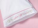12' X 16' Blessing Pink Embroidered Butterfly Cotton Pillow Case