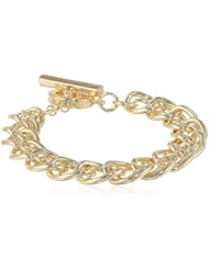 Anne Klein "Fair Lady" Skinny Link Bracelet, 7.5"