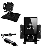 Microsoft Zune 80GB 2nd Gen Auto Bean Bag Dash Holder with Car Charger - Uses Gomadic TipExchange
