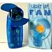 Portable Mini Personal Fan with Spinning Light Show - Battery Operated