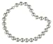 Sterling Silver Polished 16.00 MM Bead Necklace, 18