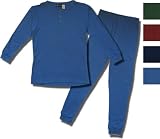 Claiborne Men's Henley Long-sleeve, long-leg Cotton Knit Pajamas