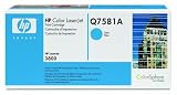 HP Color LaserJet Q7581A Cyan Print Cartridge in Retail Packaging