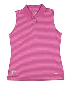 Women's Nike Ladies Dri-Fit Tech Stripe Sleeveless Polo
