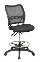 Office Star Deluxe Air Grid Back Drafting Chair with Mesh Seat and Dual Function Control 13-37N30D