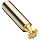 Niagara Cutter B555 Straight Tooth Shank Type Keyseat Cutter, High Speed Steel, TiN Coated, Round Shank, 1/2" Cutter Diameter, 10 Tooth, 3/32" Width