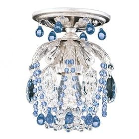 Schonbek 1250-26AM Rondelle 1 Light Flush Mount in French Gold with Amethyst crystal by Schonbek Worldwide Lighting