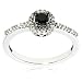 14k White Gold Black Diamond Ring (1/3 cttw), Size 5