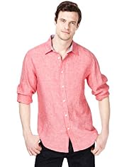 Blue Harbour Pure Linen Chambray Shirt