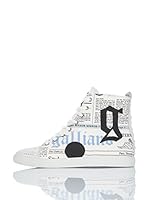 Galliano Zapatillas abotinadas (Blanco / Cielo)