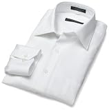  : Geoffrey Beene Men's Long Sleeve Wrinkle Free Fitted Stretch Solid Shirt, White, 18 - 34/35