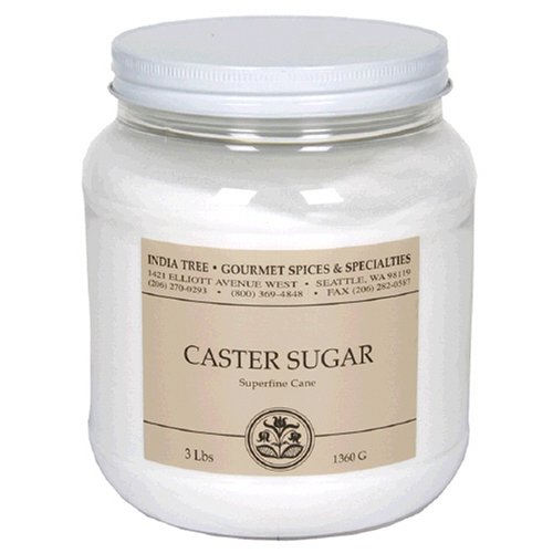 India Tree Caster Sugar, 3-Pound Jars (Pack of 2) by India Tree