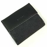 (グッチ)GUCCI GGキャンバス×レザー 二つ折り財布 143387 F5D5N 1160 ブラック 並行輸入品