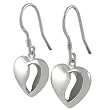 Sterling Silver 1/2 and 1/2 Polished Shepherds Hook Earrings