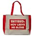 RETIRED: NOW LEAVE ME ALONE Large BELLA TOTEBAG w/ pockets (Choice of Colors)