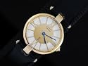 Preowned RARE Woman's Cartier Watch Vermeil Unique & Genuine Gold Dial Swiss Quartz 1990's