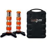 Roadside Electronic Flash Flare 2-pack Bright LED Technology Includes Case