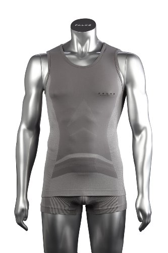 FALKE Herren/uni Sport-Unterw&auml;sche Running Athletic Fit Singlet, rock, L, 39543 Preisvergleich