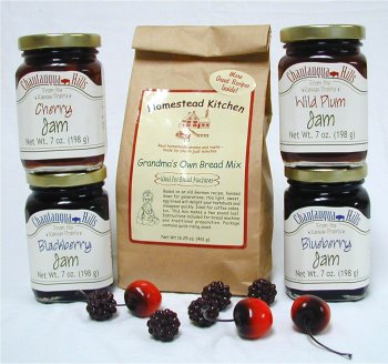 Chautauqua Hills Jam Assortment and Bread Mix by The Red Buffalo