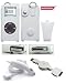 White Leather Case for Apple Ipod Nano + Car Charger for Apple Ipod Nano + Data Cable for Apple Ipod Nano