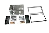 RT Doppel DIN Blende Komplett-Set Opel Antara Tigra Corsa Astra silver